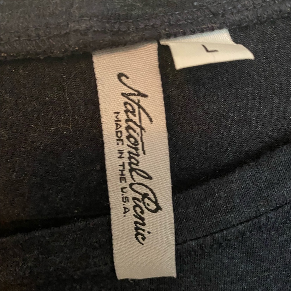 National Picnic Navy 3/4 sleeve top